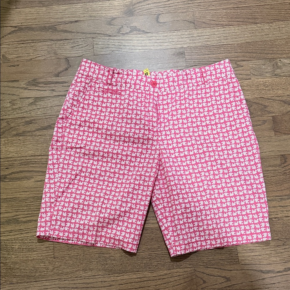 Talbots Pink Fish Print Shorts